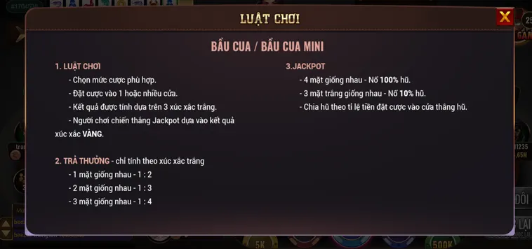 Trải Nghiệm Trò Chơi Bầu Cua Tại BomWin Với Tỷ Lệ Thắng Lớn