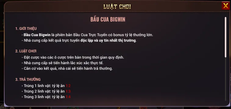 Hướng Dẫn Cách Chơi Bầu Cua BigWin Tại BomWin Chi Tiết Cho Mọi Người