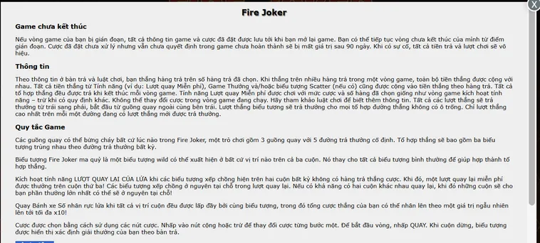 Trải Nghiệm Đỉnh Cao Slot Game Fire Joker Tại BomWin Với Những Tính Năng Vượt Trội Nhất