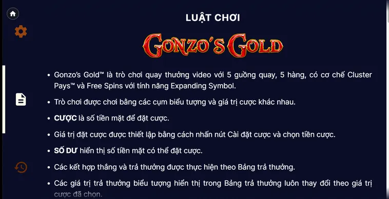 Slot Game Gonzos Quest Tại BomWin Hành Trình Chinh Phục Kho Báu Vàng Khổng Lồ