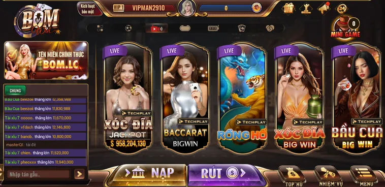 Sống Động Với Trải Nghiệm Đẳng Cấp Tại Sảnh Live Casino BomWin Hiện Đại Nhất