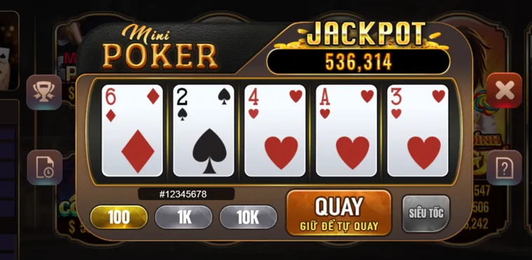 Slot Game Mini Poker Tại BomWin Trải Nghiệm Giải Trí Đỉnh Cao Nhận Thưởng Lớn