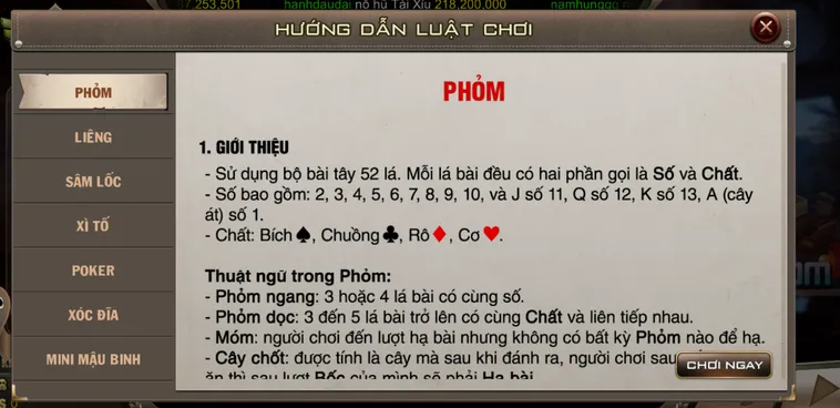 Hướng Dẫn Cách Chơi Phỏm Tại BomWin Hiệu Quả Nhất Cho Mọi Người