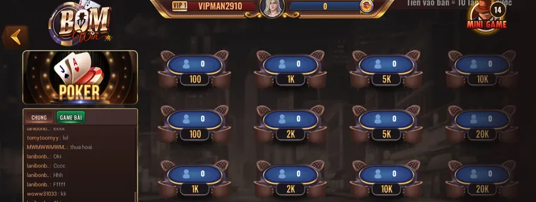 Trải Nghiệm Đỉnh Cao Với Sảnh Poker Tại BomWin Hấp Dẫn Nhất Hiện Nay